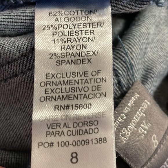 DEMOCRACY Ab Technology Distressed Jeans Size 8 - Picture 8 of 8